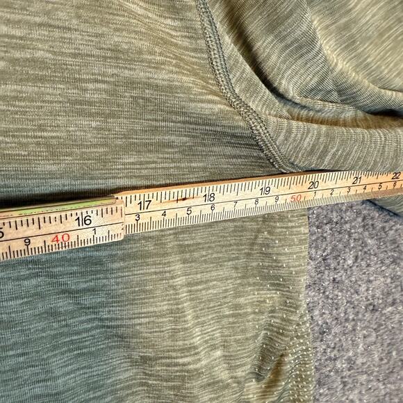 Lululemon Shirt Mens Medium Green Polo Short Sleeve Performance Stretch - Picture 6 of 9